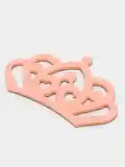 Серебряный патчи "Корона", 60*38 мм, 2 штуки