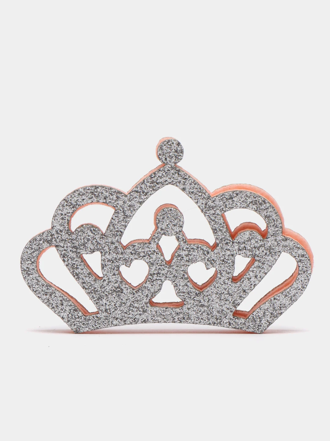 Серебряный патчи "Корона", 60*38 мм, 2 штуки