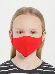 Красный маска тканевая, двуслойная
