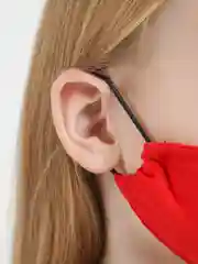 Красный маска тканевая, двуслойная