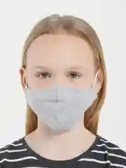 Серый маска тканевая, двуслойная