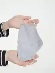 Серый маска тканевая, двуслойная