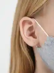 Серый маска тканевая, двуслойная