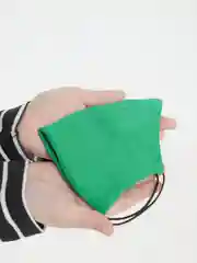 Лесной зеленый маска тканевая, двуслойная