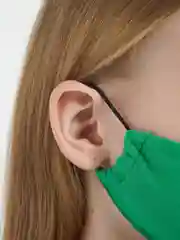 Лесной зеленый маска тканевая, двуслойная