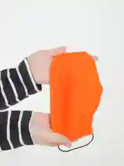 Оранжевый маска тканевая, двуслойная