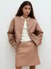 Юбка женская ZARINA короткая из экокожи