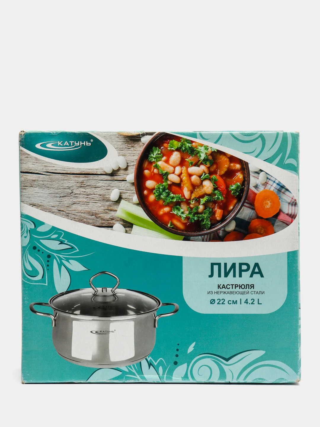 Кастрюля Катунь Лира КТ-CP-0042, 4,2л, d-22