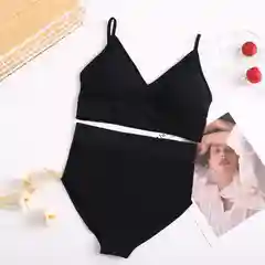 Черный комплект нижнего белья