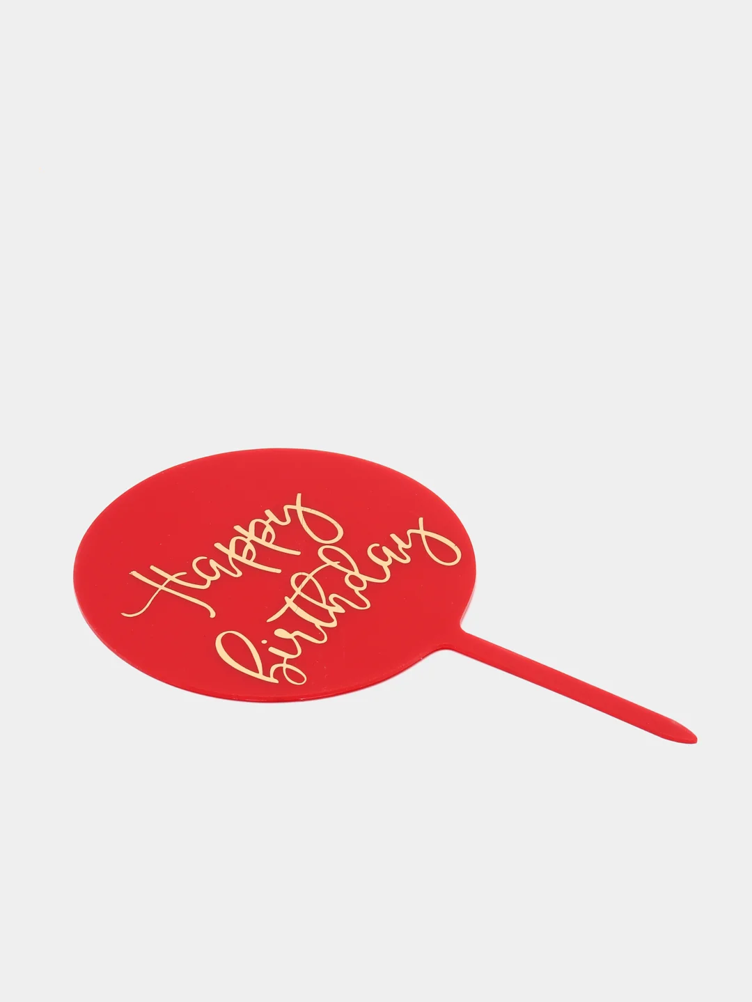 Красный топпер "Happy Birthday"