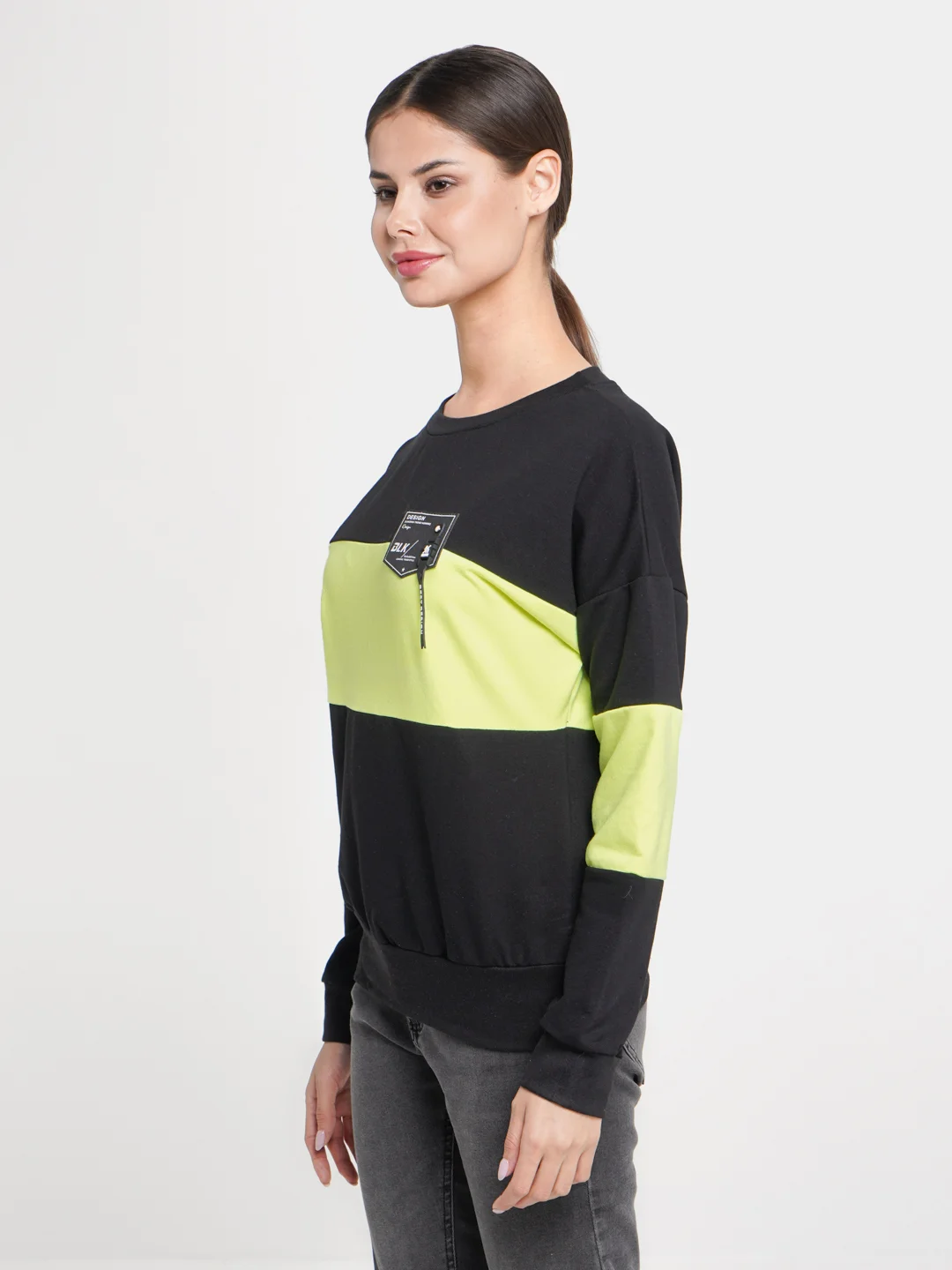 Желтый свитшот женский Свобода lovetex.store