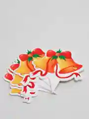 Желтый украшение на Новый год для праздничного стола