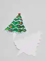 Зеленый украшение на Новый год для праздничного стола