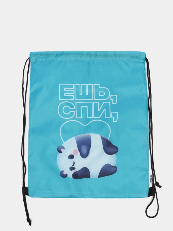 Сумка для обуви болоньевая "Ешь, спи", 43 х 33 см