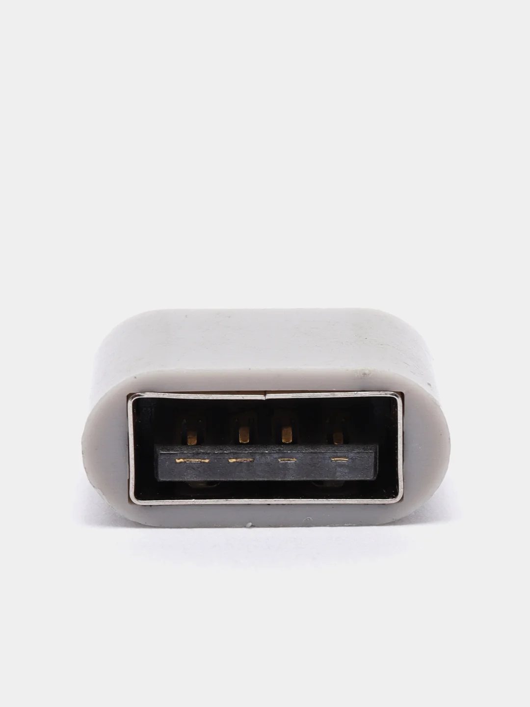 Серый переходник OTG  USB - MicroUSB