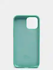 Бирюзовый чехол iPhone 13 Pro Max 6.7" Силиконовый с логотипом (Silicone Case) Закрытый низ