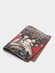 Коралловый обложка для паспорта, ручная работа