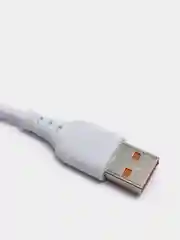 Белый usb-кабель зарядный Denmen D08, 3.6 A, 1 м, 3 вида