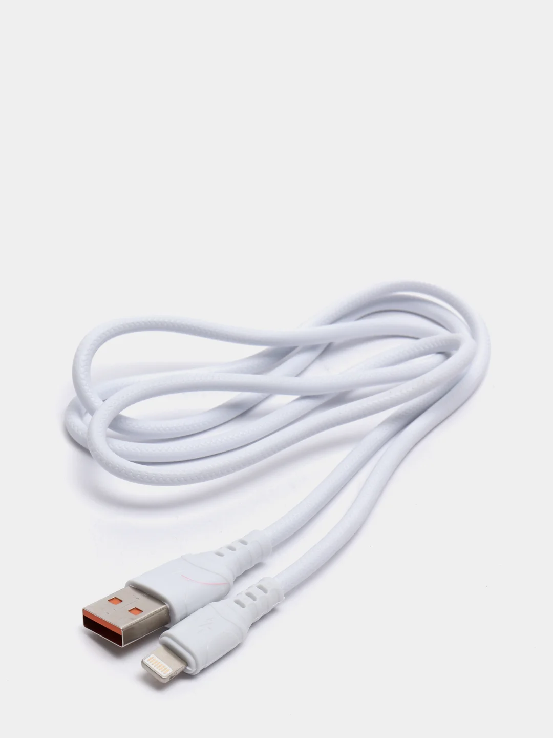 Белый usb-кабель зарядный Denmen D08, 3.6 A, 1 м, 3 вида