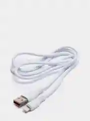 Белый usb-кабель зарядный Denmen D08, 3.6 A, 1 м, 3 вида