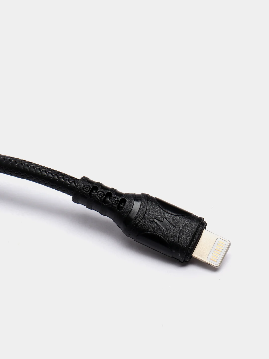 Черный usb-кабель зарядный Denmen D08, 3.6 A, 1 м, 3 вида
