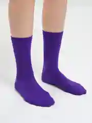 Фиолетовый носки, высокие унисекс, 20 цветов