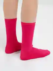 Фуксия носки, высокие унисекс, 20 цветов