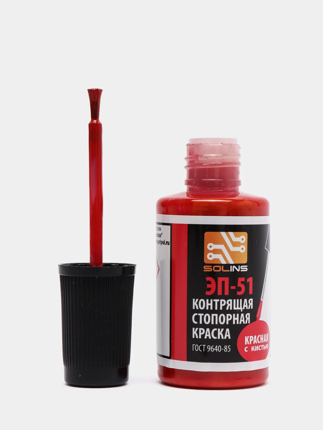 Фиксатор резьбы ЭП-51, красный, флакон с кистью, 22 мл