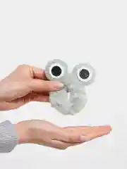 Мятный резинка "Глазки", меховая