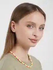 Прозрачный чокер из бусин