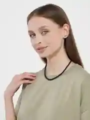 Черный чокер из бусин