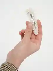 Серый жемчужная заколка для волос