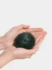 Тёмно-зелёный широкая меховая резинка для волос, пушистая