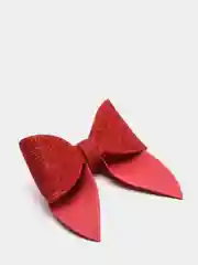 Красный бантики для изготовления заколок и праздничного декора, 9х9 см