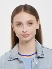 Синий чокер из бусин