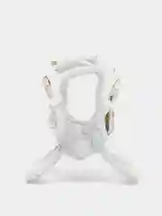Белый крабик металлический, 1 штука