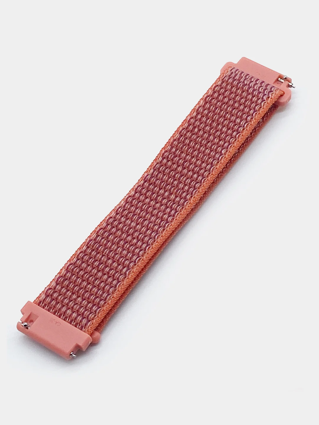 Кораллово-розовый ремешок на липучке Плетеный нейлоновый/для Xiaomi Amazfit Bip/Huawei/Samsung 20 мм(не22мм)