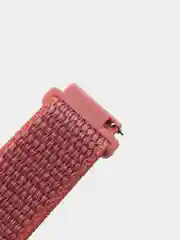 Кораллово-розовый ремешок на липучке Плетеный нейлоновый/для Xiaomi Amazfit Bip/Huawei/Samsung 20 мм(не22мм)