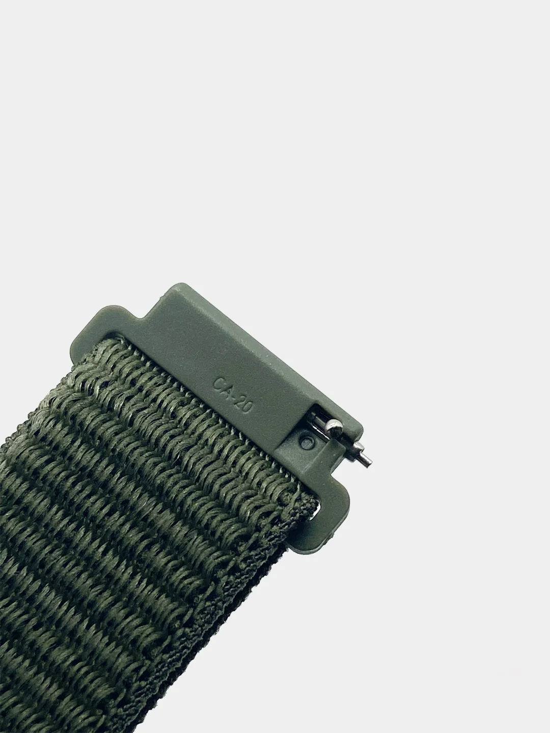Зелёный хаки ремешок на липучке Плетеный нейлоновый/для Xiaomi Amazfit Bip/Huawei/Samsung 20 мм(не22мм)