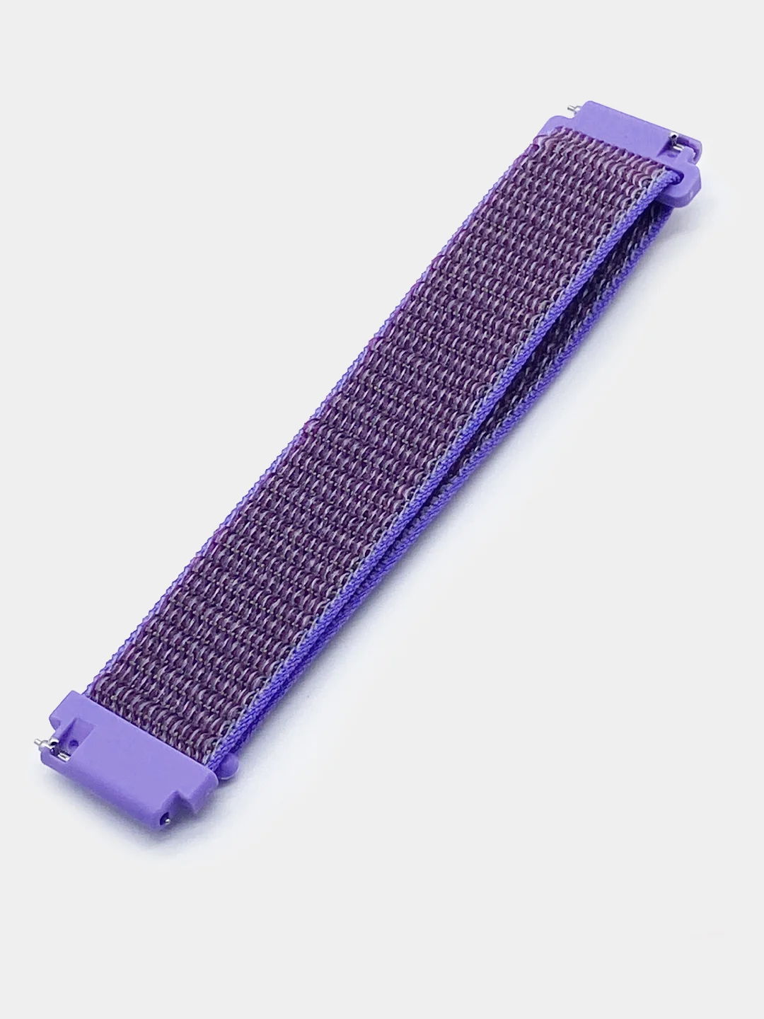 Сиреневый ремешок на липучке Плетеный нейлоновый/для Xiaomi Amazfit Bip/Huawei/Samsung 20 мм(не22мм)