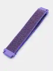 Сиреневый ремешок на липучке Плетеный нейлоновый/для Xiaomi Amazfit Bip/Huawei/Samsung 20 мм(не22мм)