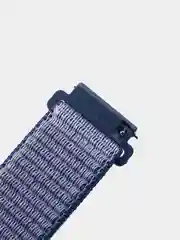 Синий меланж ремешок на липучке Плетеный нейлоновый/для Xiaomi Amazfit Bip/Huawei/Samsung 20 мм(не22мм)