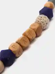 Синий деревянный держатель для соски