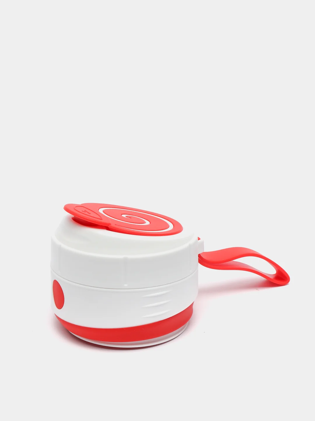 Красный силиконовый складной стакан для напитков Collapsible Coffee Cup 450 мл, 5 цветов