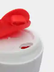 Красный силиконовый складной стакан для напитков Collapsible Coffee Cup 450 мл, 5 цветов