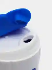 Синий силиконовый складной стакан для напитков Collapsible Coffee Cup 450 мл, 5 цветов