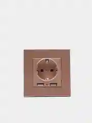 Бронзовый розетка с USB-портами