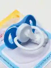 Синий соски-пустышки Baby Land силиконовые круглые, 2 шт. 0 мес+