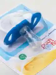 Синий соски-пустышки Baby Land силиконовые круглые, 2 шт. 0 мес+