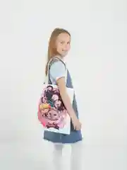 Розовый шоппер (сумка) аниме "Клинок, рассекающий демонов", 11 видов